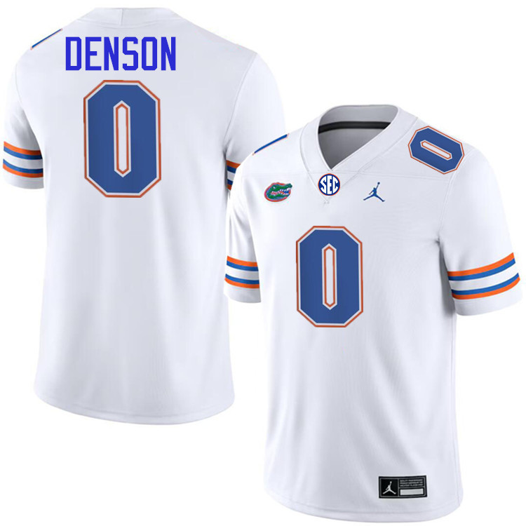 #0 Sharif Denson Gators Jersey,Florida Gators College Football Jerseys Stitched-White